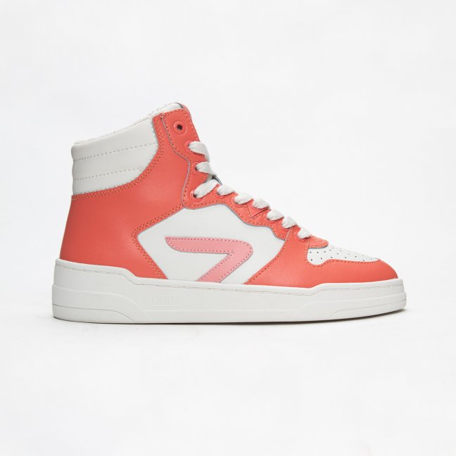 HUB Court-Z High White/Candy Red