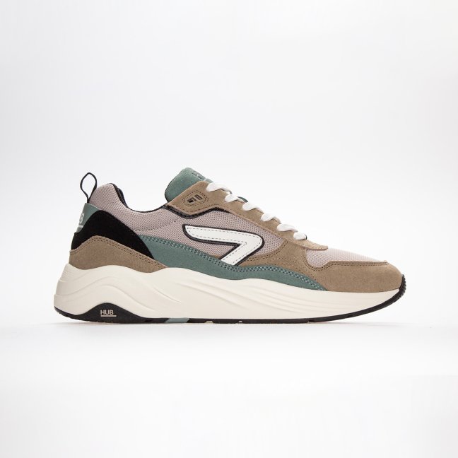 HUB Glide Bone/Off White/Leaf Green