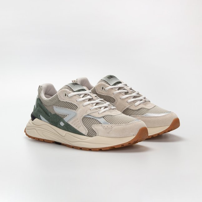 HUB Grid Beige/Silver/Sage Green