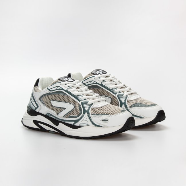 Hub Slam Washed Linen/White/Sage Green