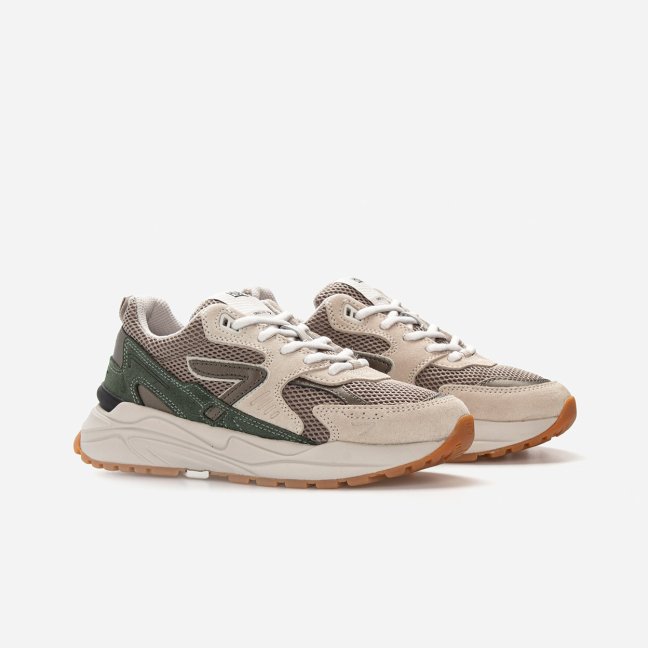 HUB Grid Almond Brown/Dark Bronze/Sage Green